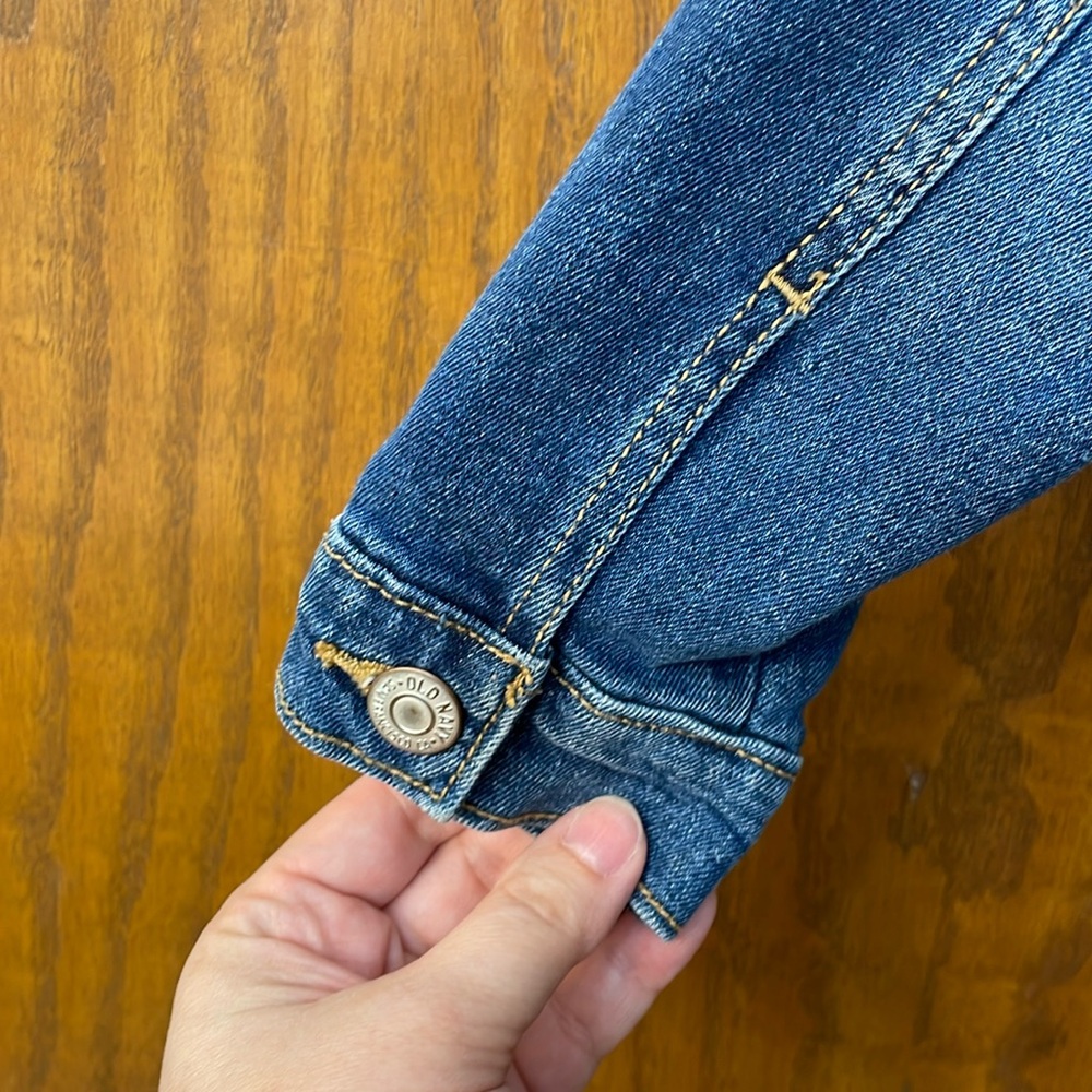 OLD NAVY UEC Girls Size Medium (8) Jean Jacket Pockets Collar Denim Button - Picture 13 of 14